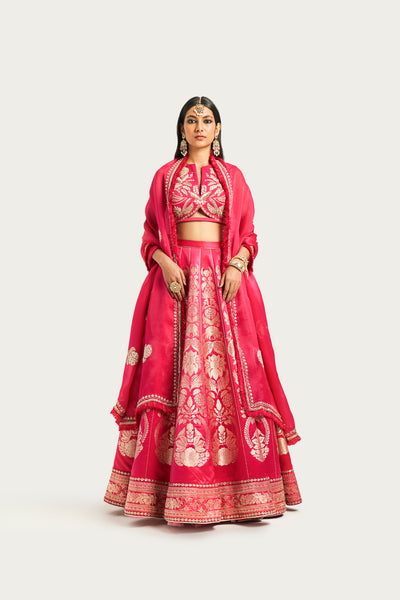 ZOONI RUBY LEHENGA SET