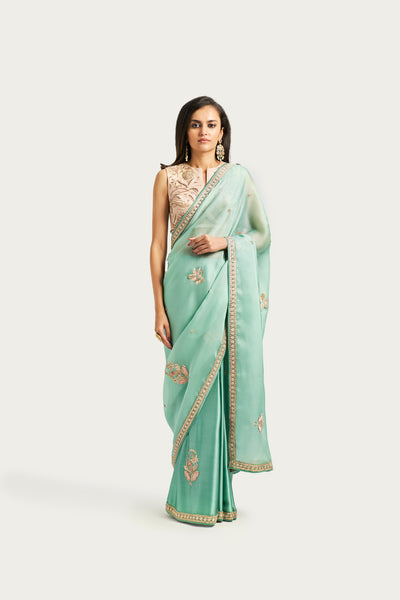 SHALIMAR BUTI JADE SAREE