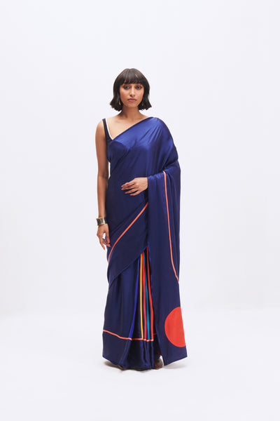 MC STRIPE SAPPHIRE SAREE