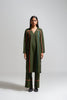 MC STRIPE OLIVE KURTA PANT