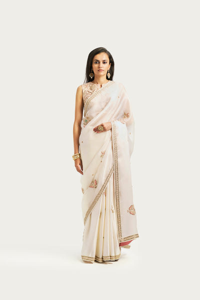 SHALIMAR BUTI COCONUT SORBET SAREE