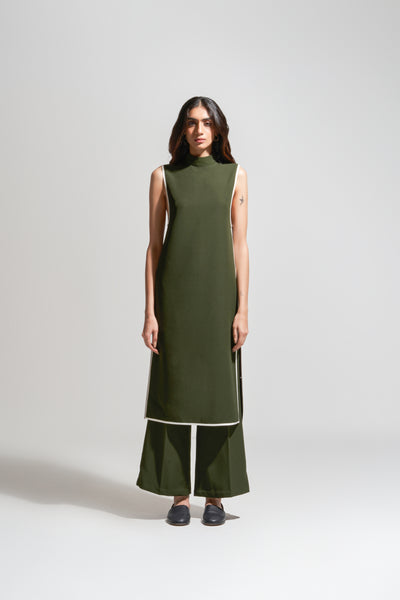 S005/23105 OLIVE KURTA PANT