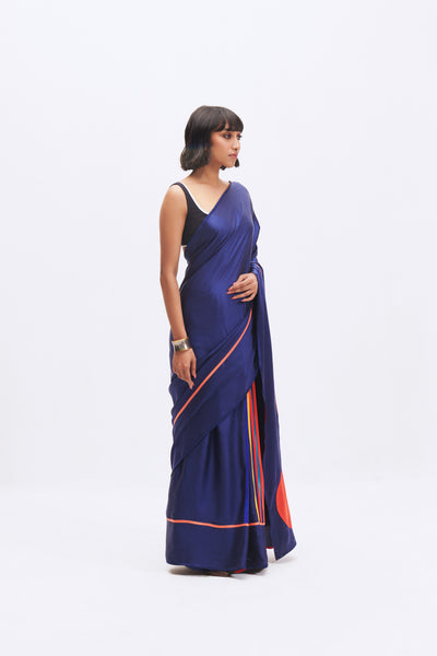 MC STRIPE SAPPHIRE SAREE