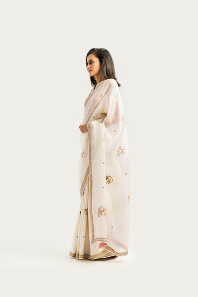 SHALIMAR BUTI COCONUT SORBET SAREE