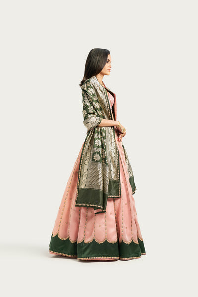 FIRDAUS PALE PINK LEHENGA SET