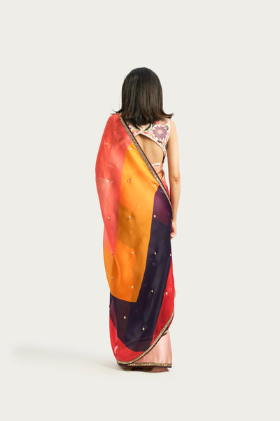 AMARAH CHEVRON MULTICOLOR SAREE