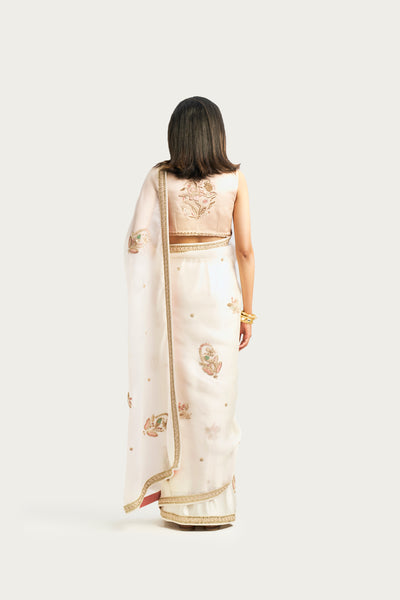 SHALIMAR BUTI COCONUT SORBET SAREE