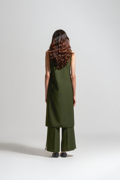 S001/S101 OLIVE KURTA PANT