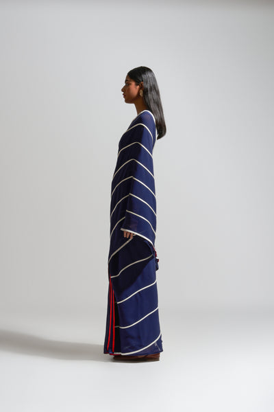 MC STRIPE SAPPHIRE TAPPERED PALLU SAREE