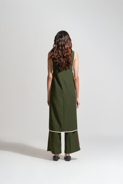 S005/23105 OLIVE KURTA PANT