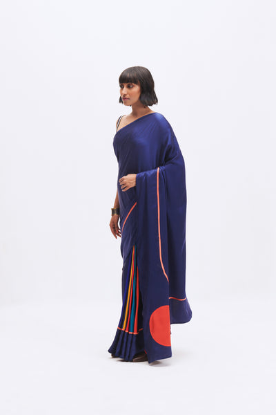 MC STRIPE SAPPHIRE SAREE