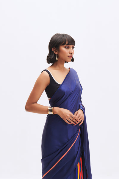 MC STRIPE SAPPHIRE SAREE