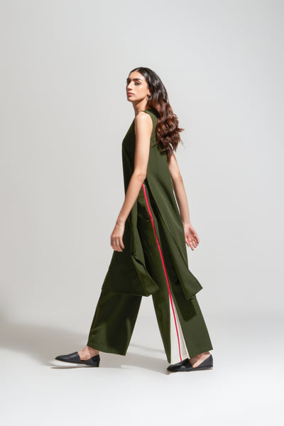 S001/S101 OLIVE KURTA PANT