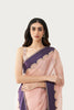 FIRDAUS PALE PINK CHARCOAL SAREE