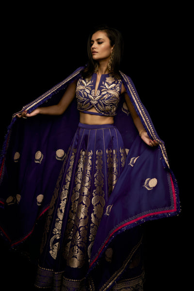 ZOONI JAMUN LEHENGA SET