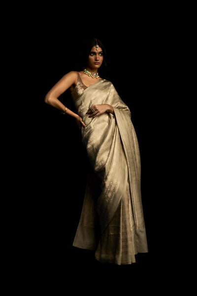 MALABAR SHADOW GREY SAREE