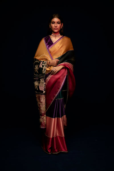 MEKNES CHEVRON MULTICOLOUR SAREE