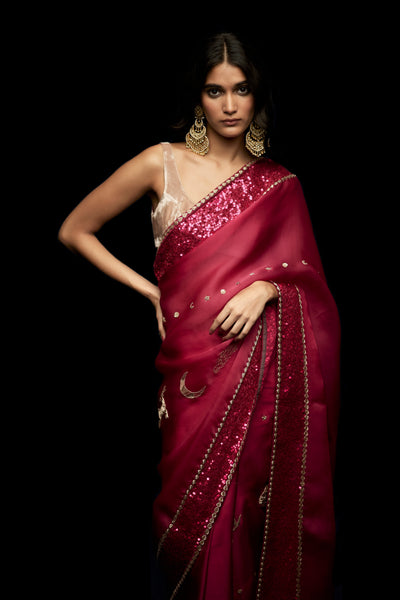 COSMIC MULBERRY SAREE