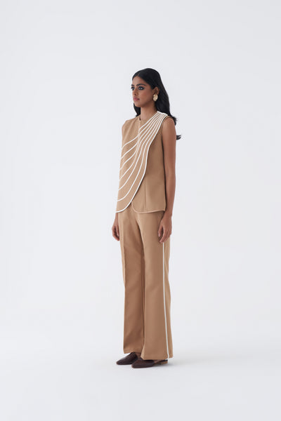 S006 TAUPE TOP PANT