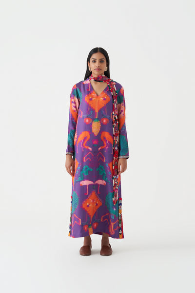 22701 OAXACA MORADO KAFTAN DRESS