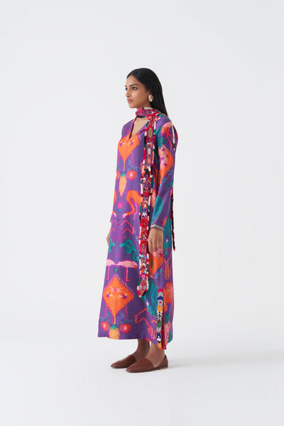 22701 OAXACA MORADO KAFTAN DRESS