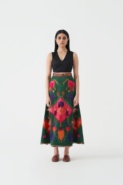 24301 OAXACA VERDE SKIRT