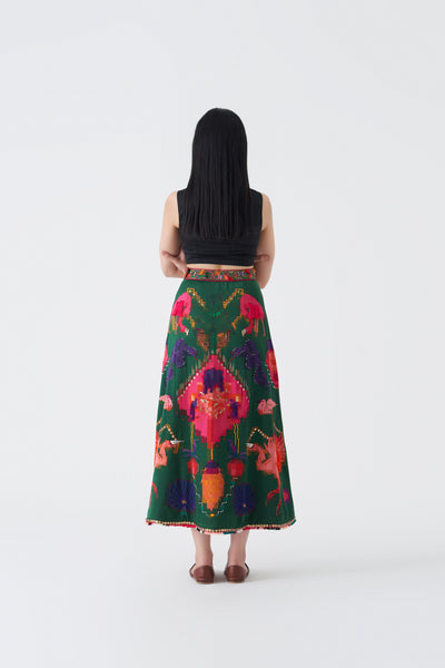 24301 OAXACA VERDE SKIRT