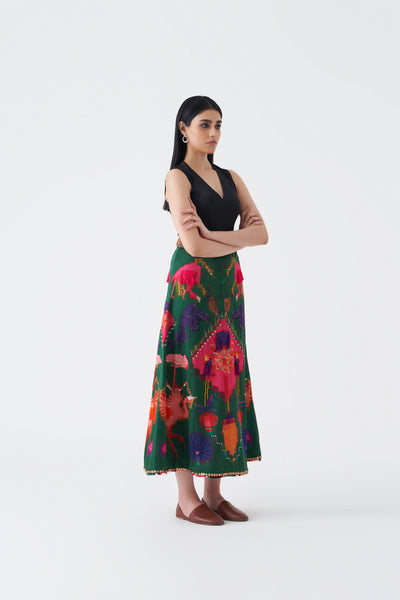 24301 OAXACA VERDE SKIRT